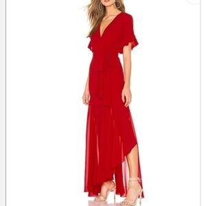 Privacy Please Red Midi Dress